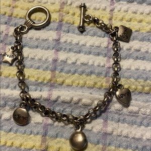 Silver Tone Charm Bracelet